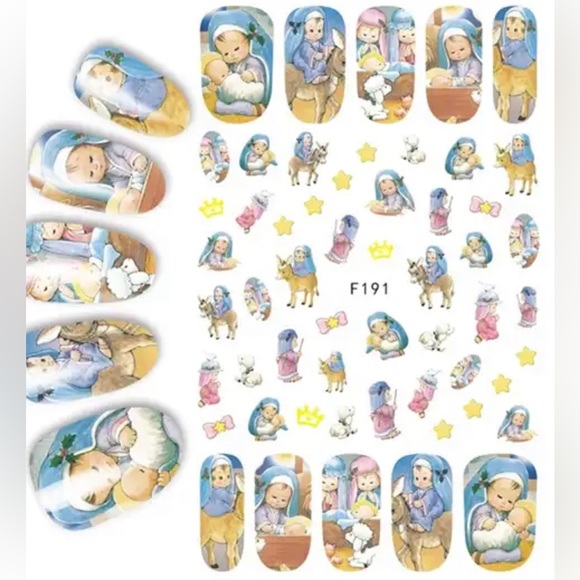 Other - $1 CHRISTMAS NAIL STICKER SHEET. NEW. $1 WITH ANY $10 ORDER OR MORE